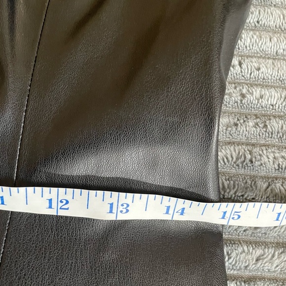 Zara Faux Leather Sleeveless Mini Dress Womens Large Black - Picture 8 of 8